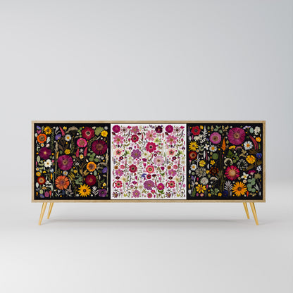 DAYNITE GARDEN 3-Door Sideboard in Oak Effect