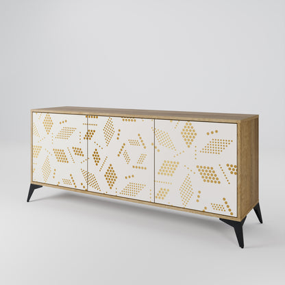 SPOTTED DAZE 3-Door Sideboard in Oak Effect