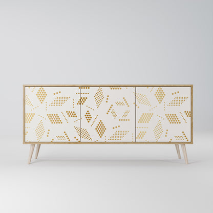 SPOTTED DAZE 3-Door Sideboard in Oak Effect