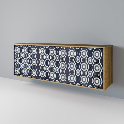 Credenza GRAPHITE EYES a 3 ante effetto rovere
