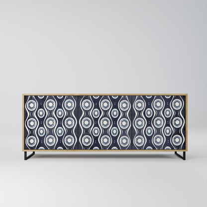 Credenza GRAPHITE EYES a 3 ante effetto rovere