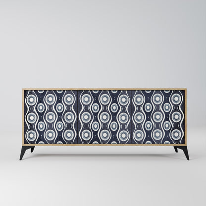 Credenza GRAPHITE EYES a 3 ante effetto rovere