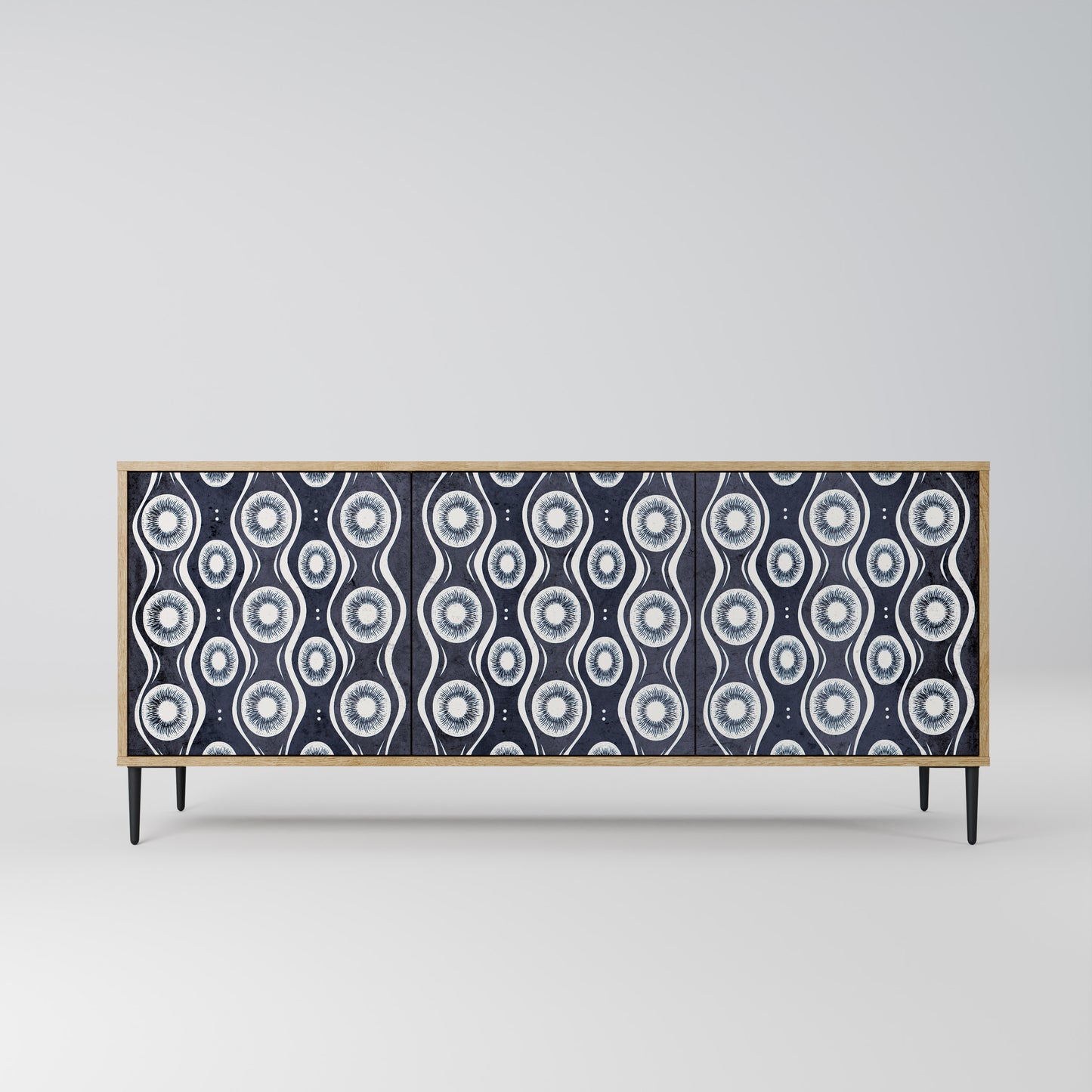 Credenza GRAPHITE EYES a 3 ante effetto rovere