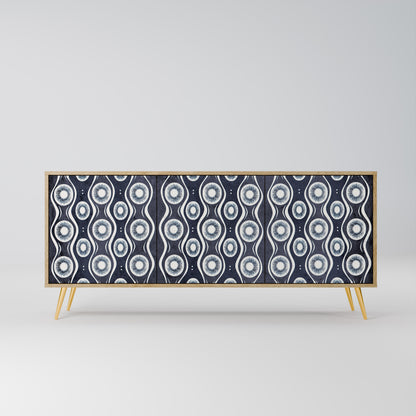Credenza GRAPHITE EYES a 3 ante effetto rovere