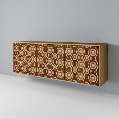 Credenza BROWN EYES a 3 ante effetto rovere