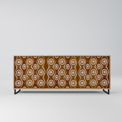 Credenza BROWN EYES a 3 ante effetto rovere