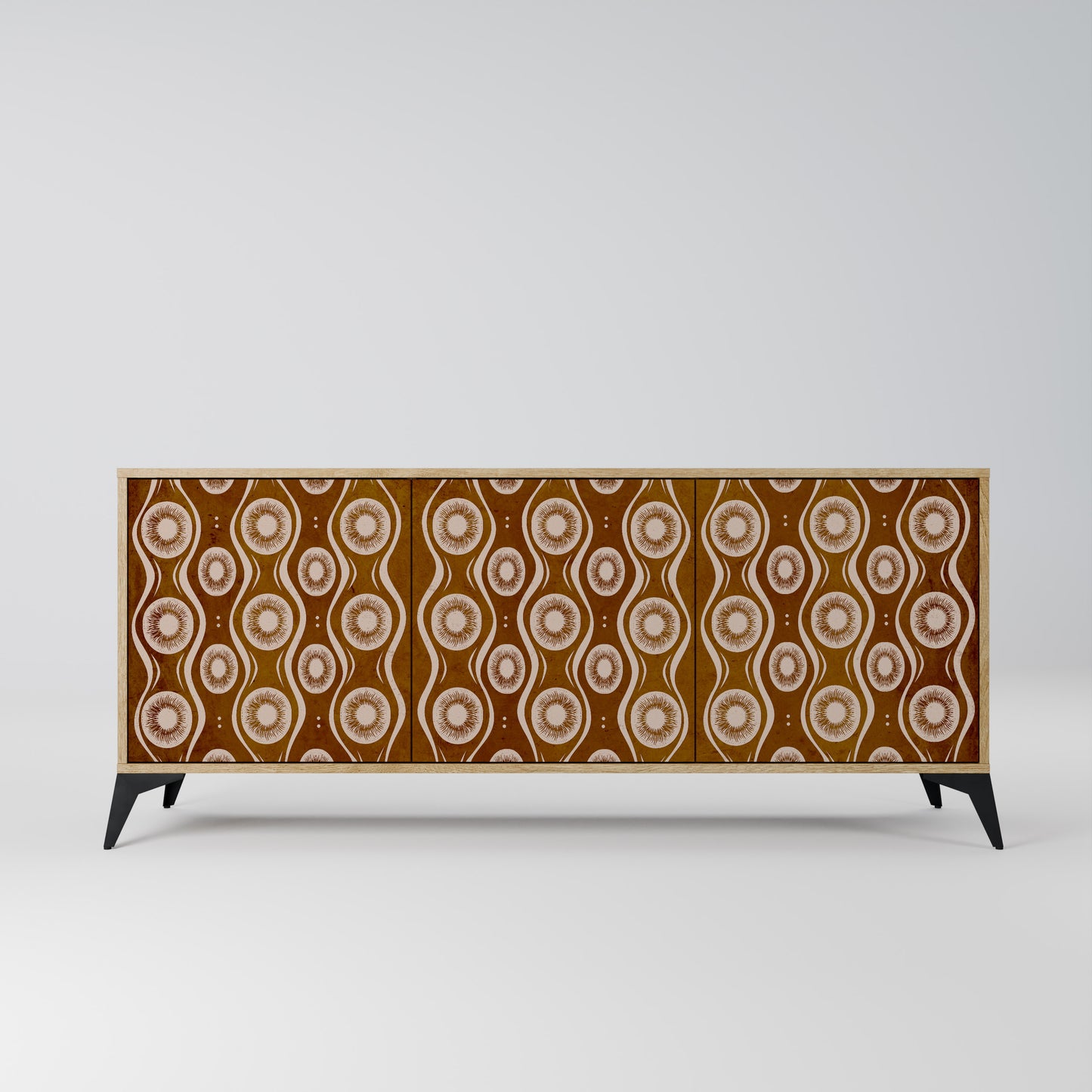 Credenza BROWN EYES a 3 ante effetto rovere