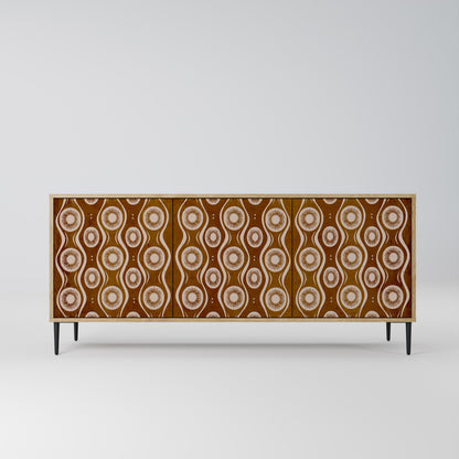 Credenza BROWN EYES a 3 ante effetto rovere