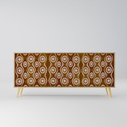 Credenza BROWN EYES a 3 ante effetto rovere
