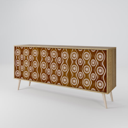 Credenza BROWN EYES a 3 ante effetto rovere