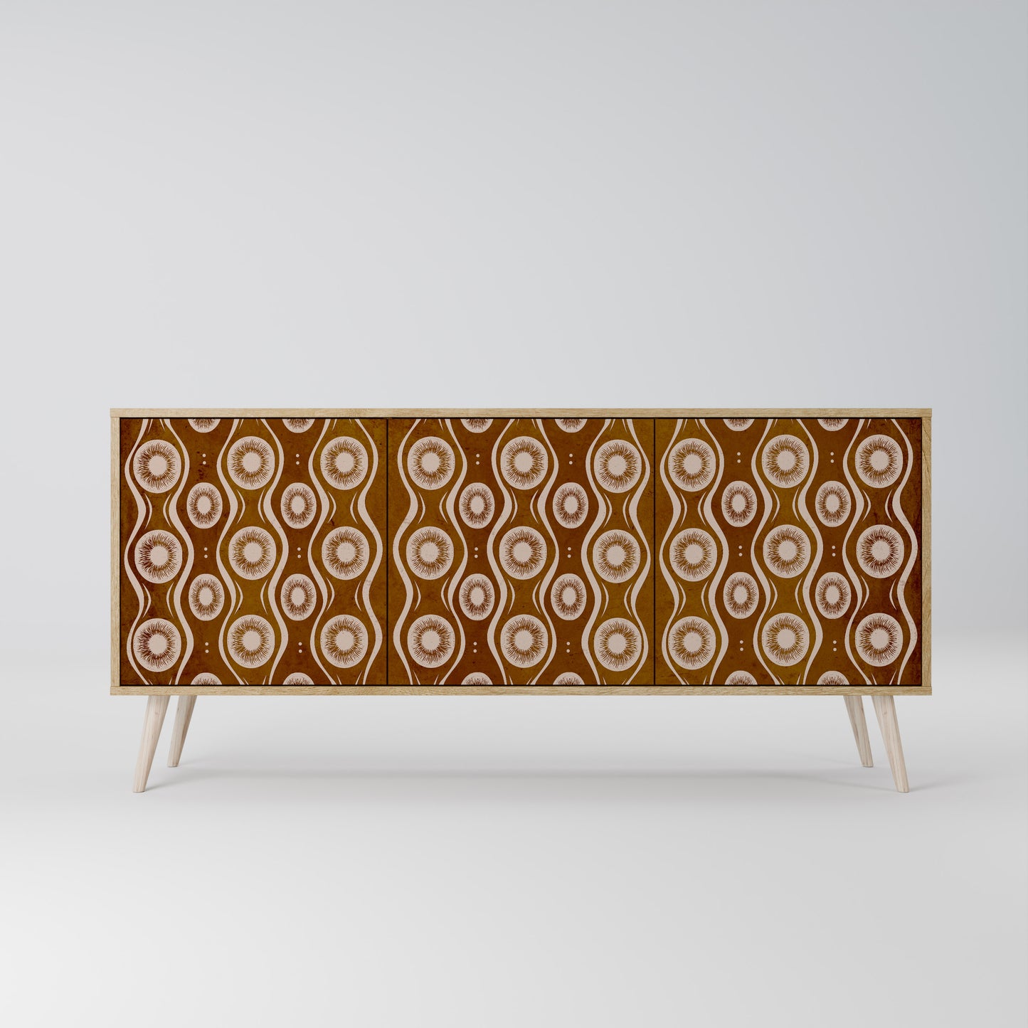 Credenza BROWN EYES a 3 ante effetto rovere