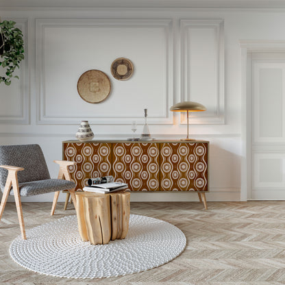Credenza BROWN EYES a 3 ante effetto rovere