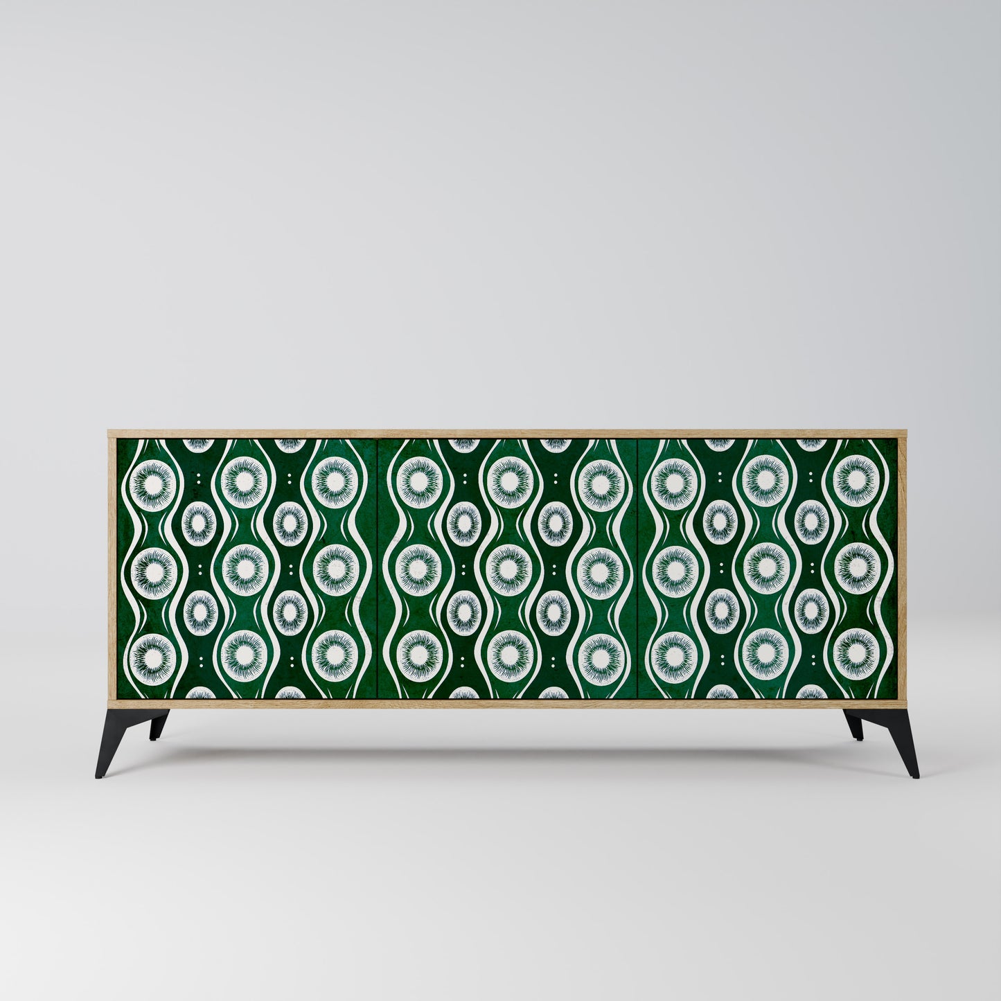 Credenza a 3 ante GREEN EYES effetto rovere