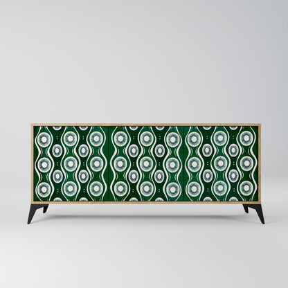 Credenza a 3 ante GREEN EYES effetto rovere