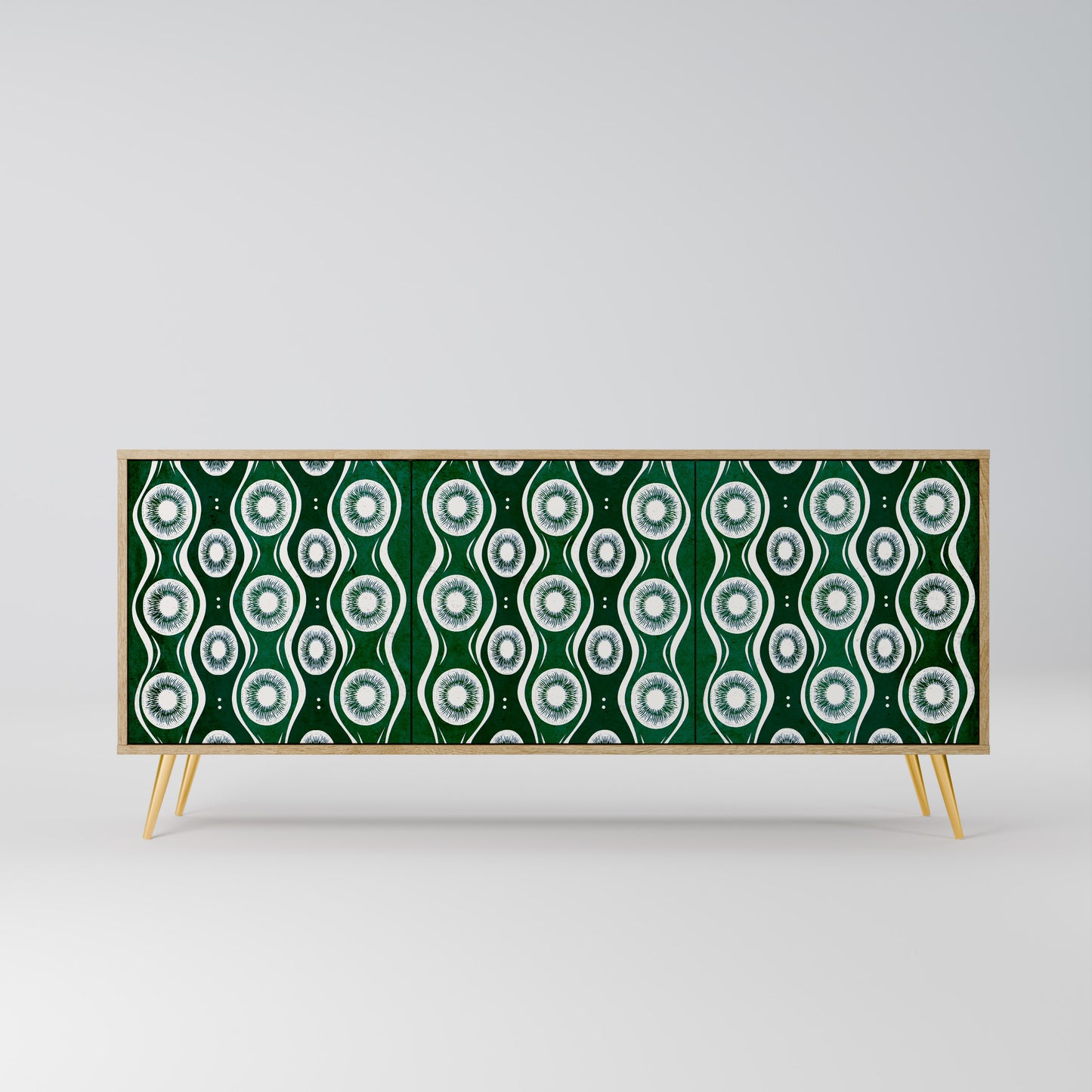 Credenza a 3 ante GREEN EYES effetto rovere