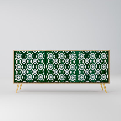 Credenza a 3 ante GREEN EYES effetto rovere