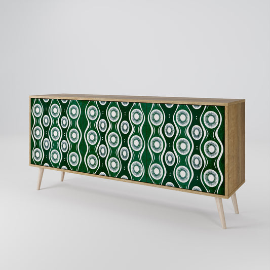 Credenza a 3 ante GREEN EYES effetto rovere