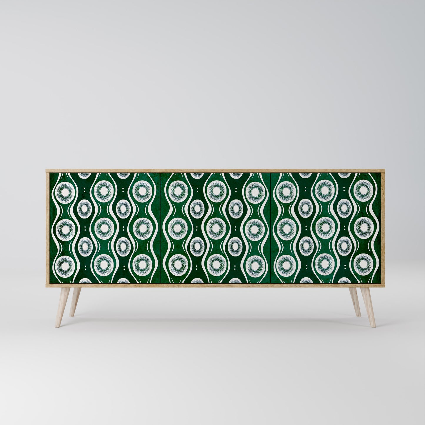 Credenza a 3 ante GREEN EYES effetto rovere