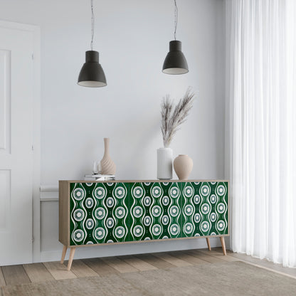 Credenza a 3 ante GREEN EYES effetto rovere