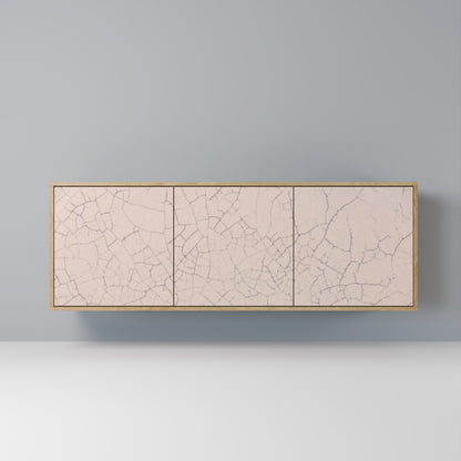 CERAMIC TEXTURE 3-Door Sideboard in Oak Effect