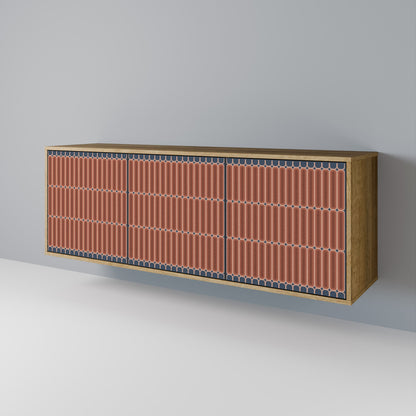 HYPNOTIC GATE 3-Door Sideboard in Oak Effect