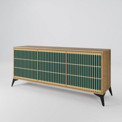 Credenza ILUSION GATE a 3 ante in effetto rovere