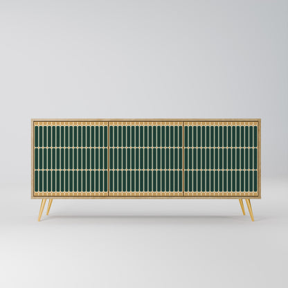 Credenza ILUSION GATE a 3 ante in effetto rovere
