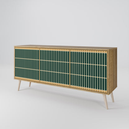 Credenza ILUSION GATE a 3 ante in effetto rovere
