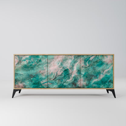 Credenza ABSTRACT ALCHEMY a 3 ante in effetto rovere
