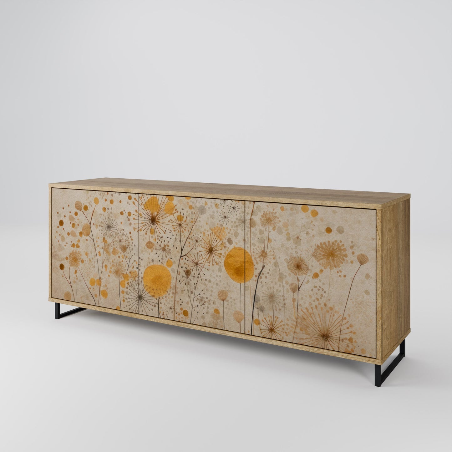Credenza MORNING GLADE a 3 ante effetto rovere