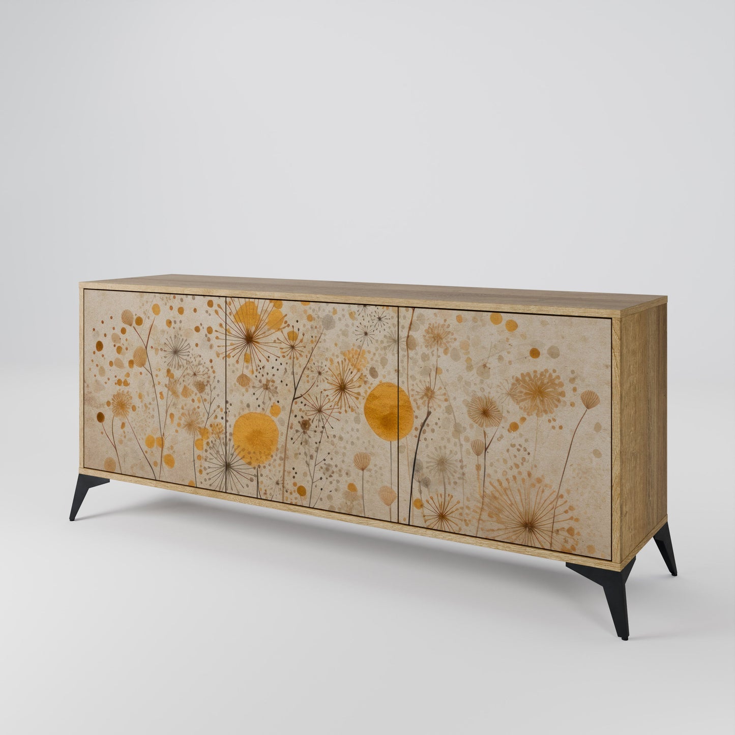 Credenza MORNING GLADE a 3 ante effetto rovere