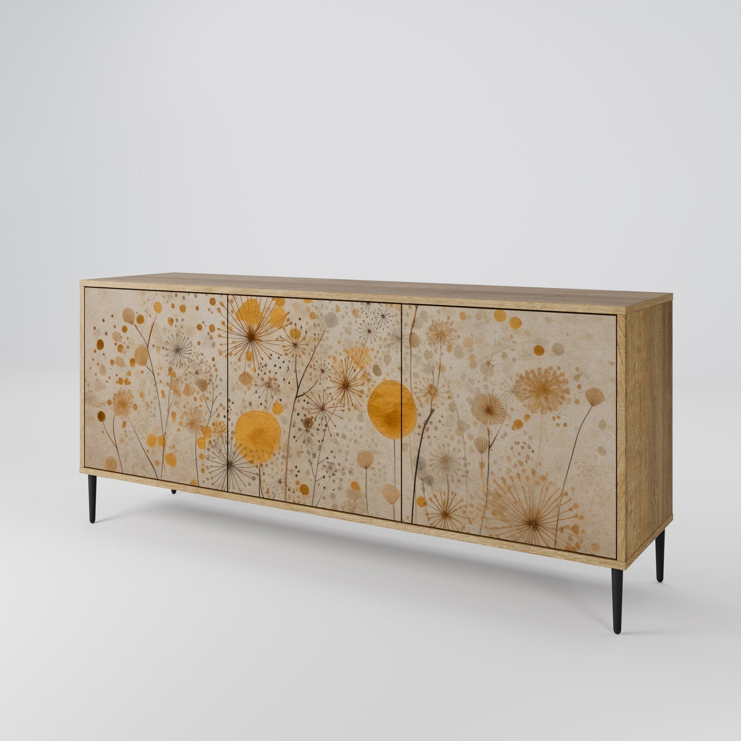 Credenza MORNING GLADE a 3 ante effetto rovere