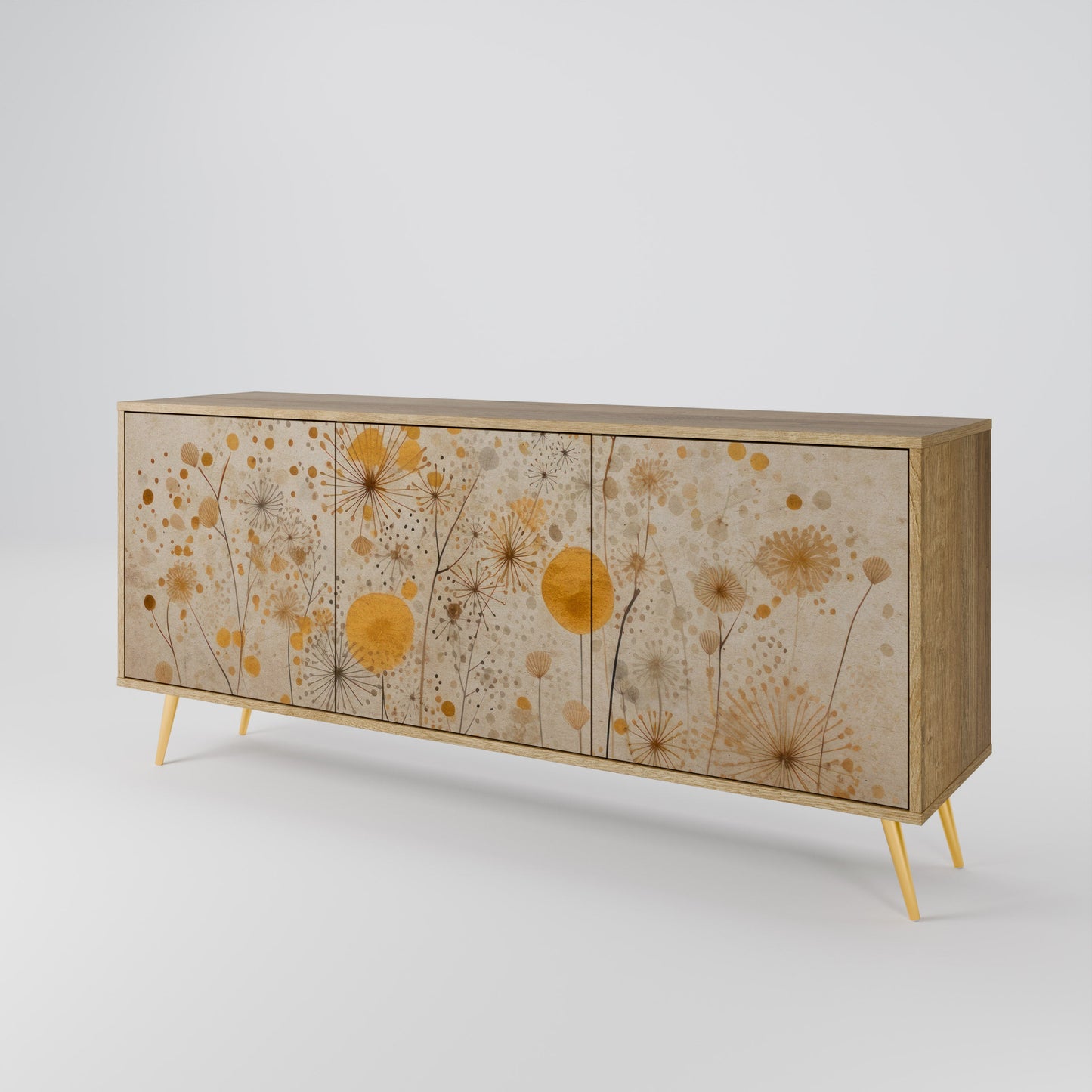 Credenza MORNING GLADE a 3 ante effetto rovere