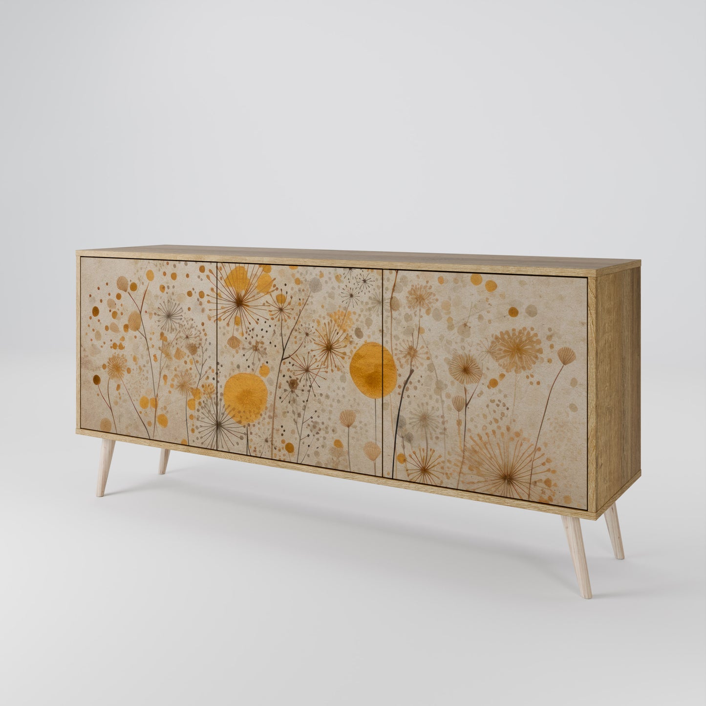 Credenza MORNING GLADE a 3 ante effetto rovere