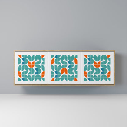 Credenza BE THE CHANGE a 3 ante in effetto rovere