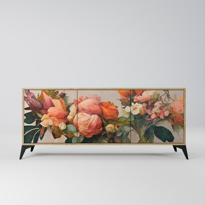 Credenza STYLISH BEAUTY a 3 ante in effetto rovere