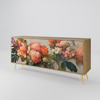 Credenza STYLISH BEAUTY a 3 ante in effetto rovere