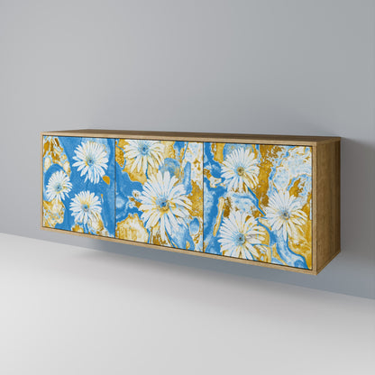 Credenza DAISY LUXE a 3 ante effetto rovere