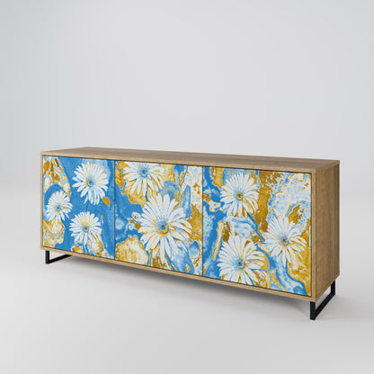 Credenza DAISY LUXE a 3 ante effetto rovere
