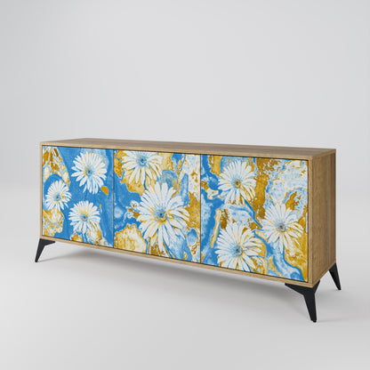 Credenza DAISY LUXE a 3 ante effetto rovere