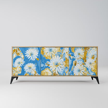 Credenza DAISY LUXE a 3 ante effetto rovere