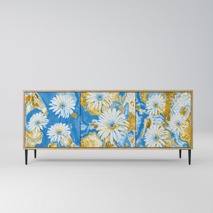 Credenza DAISY LUXE a 3 ante effetto rovere