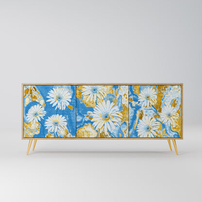 Credenza DAISY LUXE a 3 ante effetto rovere