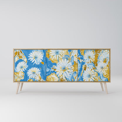 Credenza DAISY LUXE a 3 ante effetto rovere