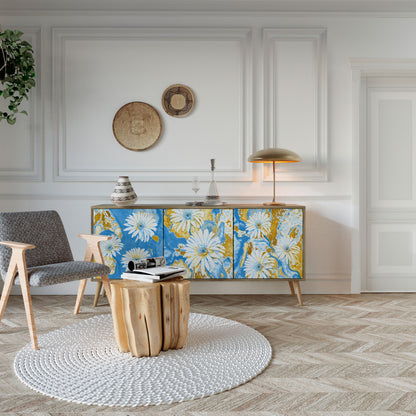 Credenza DAISY LUXE a 3 ante effetto rovere