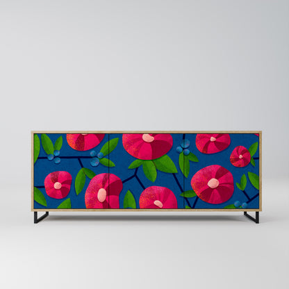 Credenza a 3 ante SPRING THOUGHTS in effetto rovere