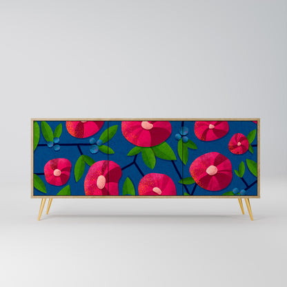 Credenza a 3 ante SPRING THOUGHTS in effetto rovere