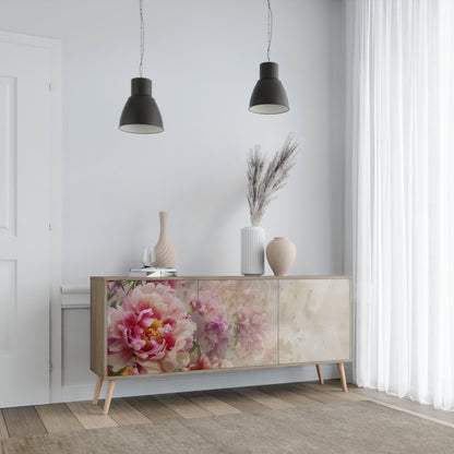 Credenza a 3 ante PEONY WHISPER effetto rovere