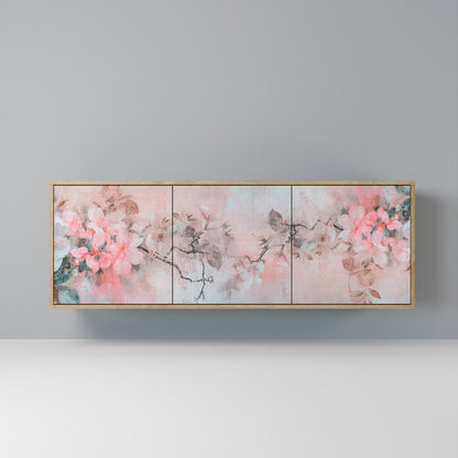 CHERRY BLOSSOM 3-Door Sideboard in Oak Effect