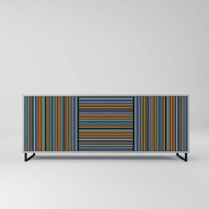 LINEOUT SPECTRUM 3-Door Sideboard in Grey Finish
